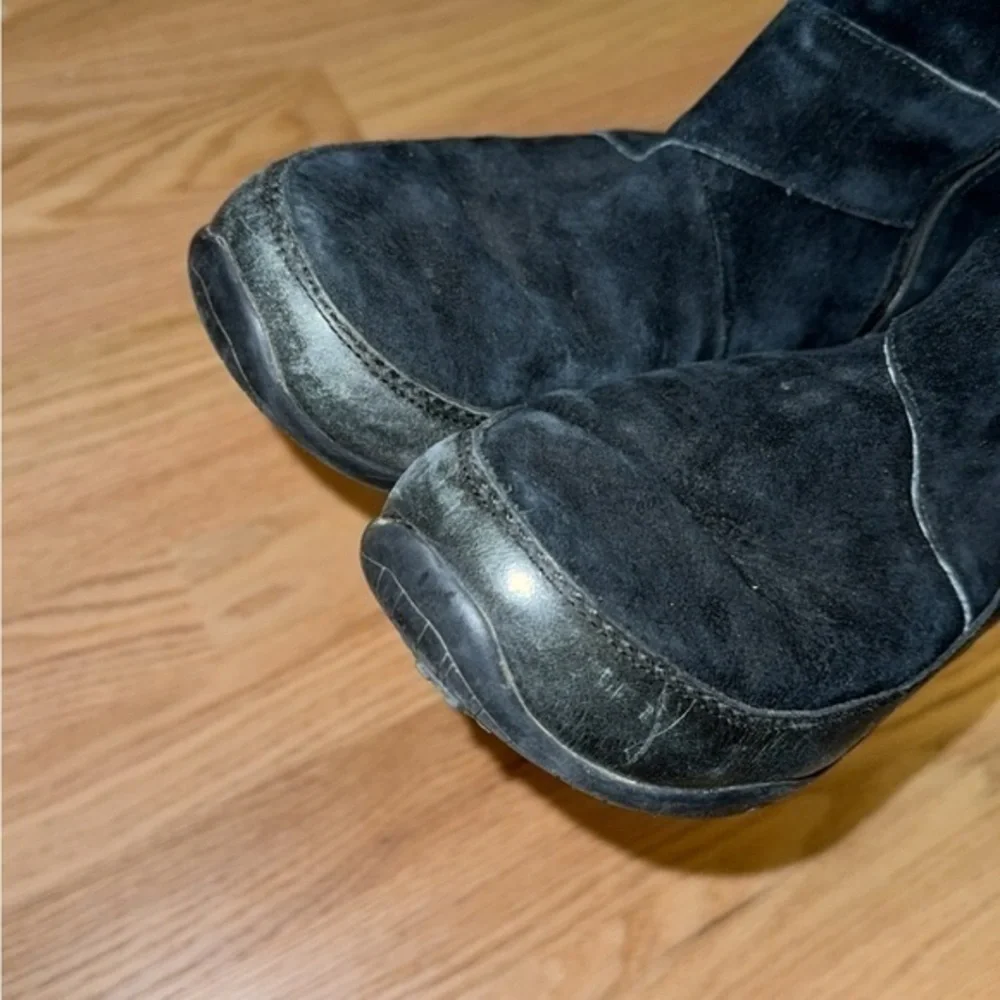 The North Face Janey II‎ Waterproof Black Leather Winter Snow Boots Size 7.5